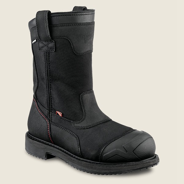 Red Wing Safety Boots Mens Black - Maxbond - 11-inch Waterproof Toe Pull-on - 0417682-IA